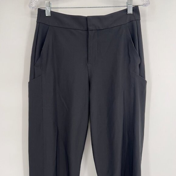 Athleta Stellar Straight Crop Pants Black S Women's ize 6 - Picture 2 of 9